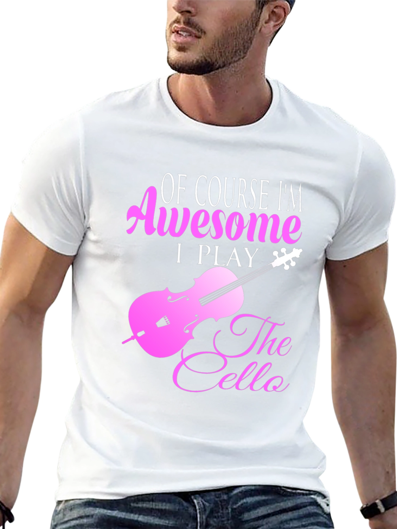 Awesome Cello Player Graphic T-Shirt