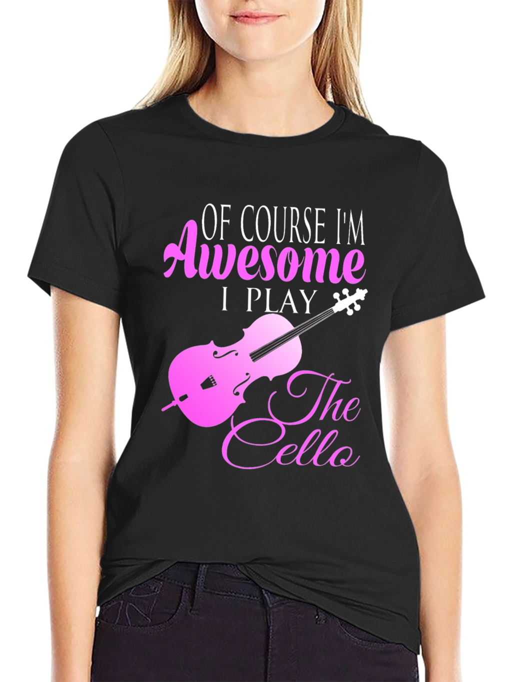 Awesome Cello Player Graphic T-Shirt