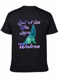 Just A Girl Who Loves Wolves T-Shirt