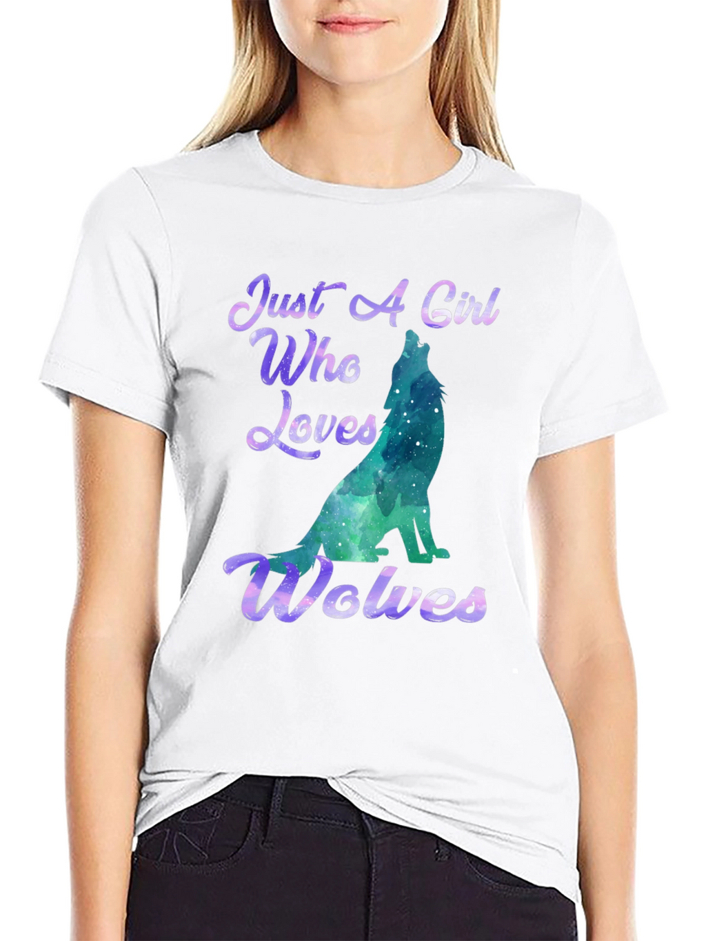 Just A Girl Who Loves Wolves T-Shirt