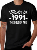 Made in 1991 T-Shirt - Golden Age Birthday Tee