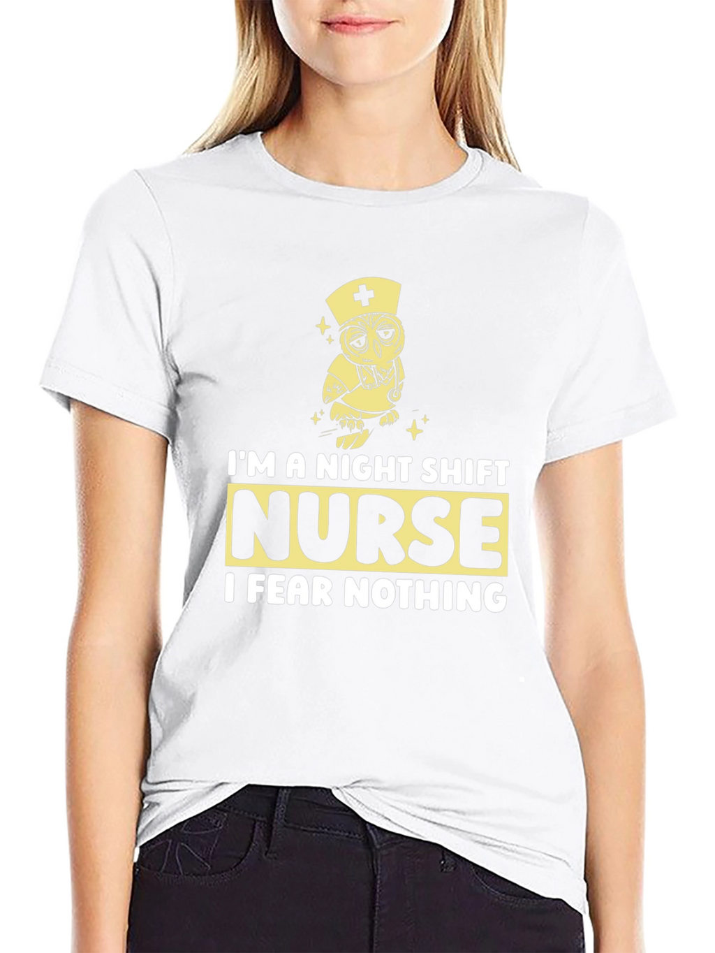 Night Shift Nurse Owl Graphic Tee