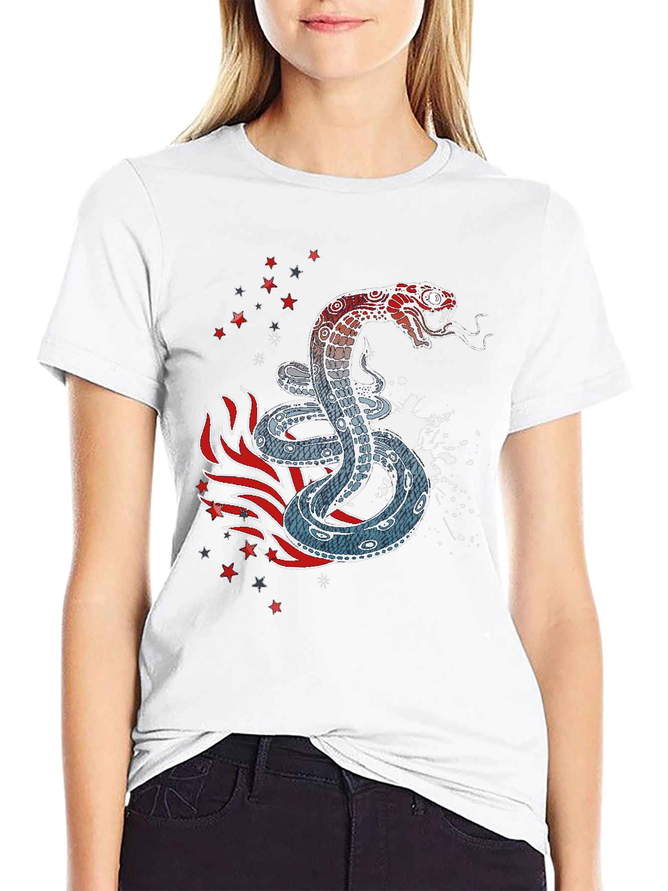 Snake & Star Graphic Tee