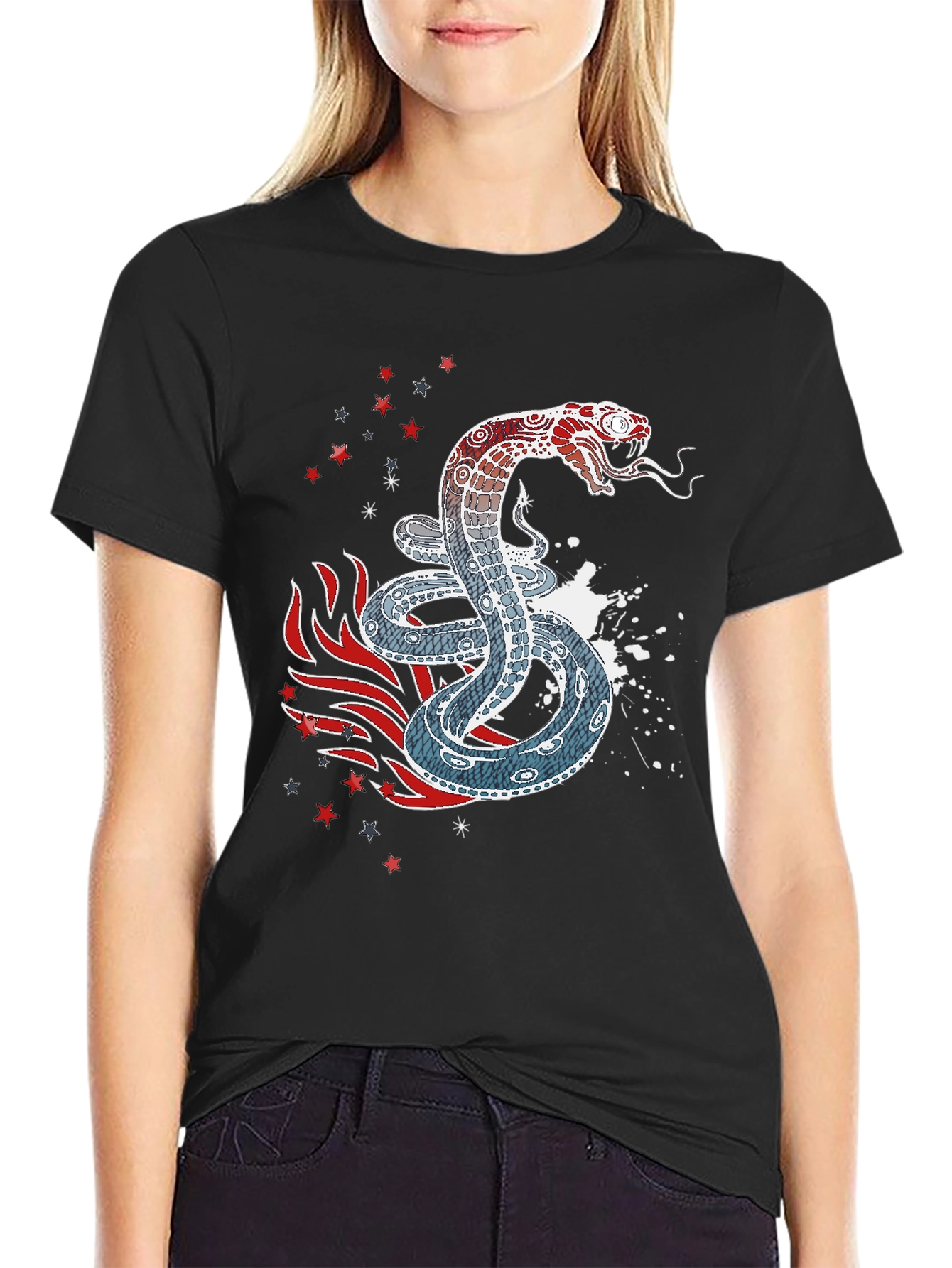 Snake & Star Graphic Tee