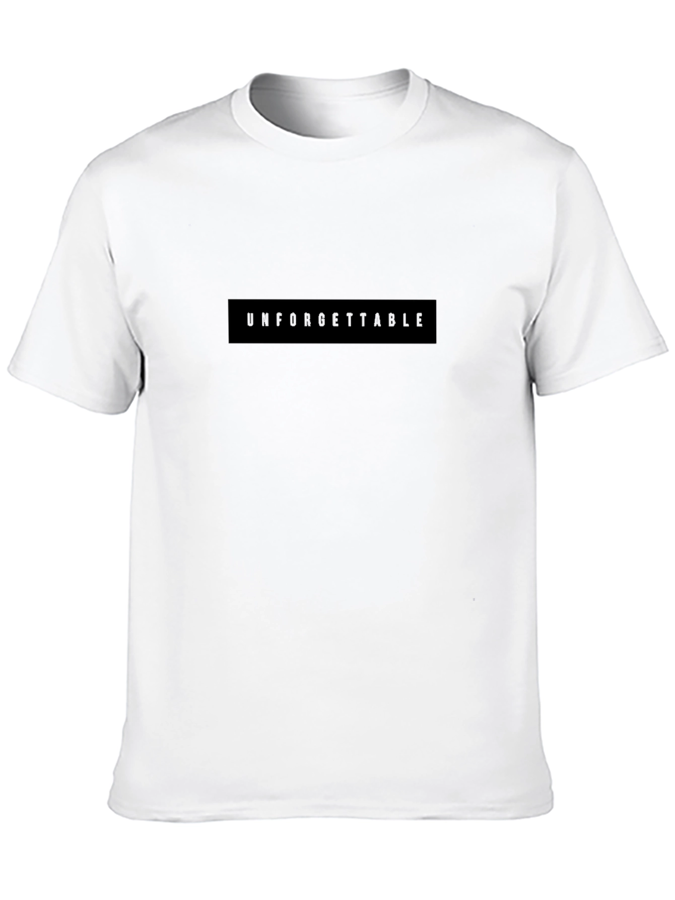 Unforgettable Graphic Tee - Black Cotton Casual Shirt