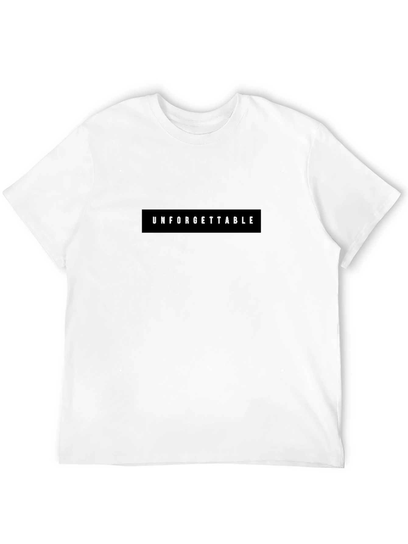 Unforgettable Graphic Tee - Black Cotton Casual Shirt