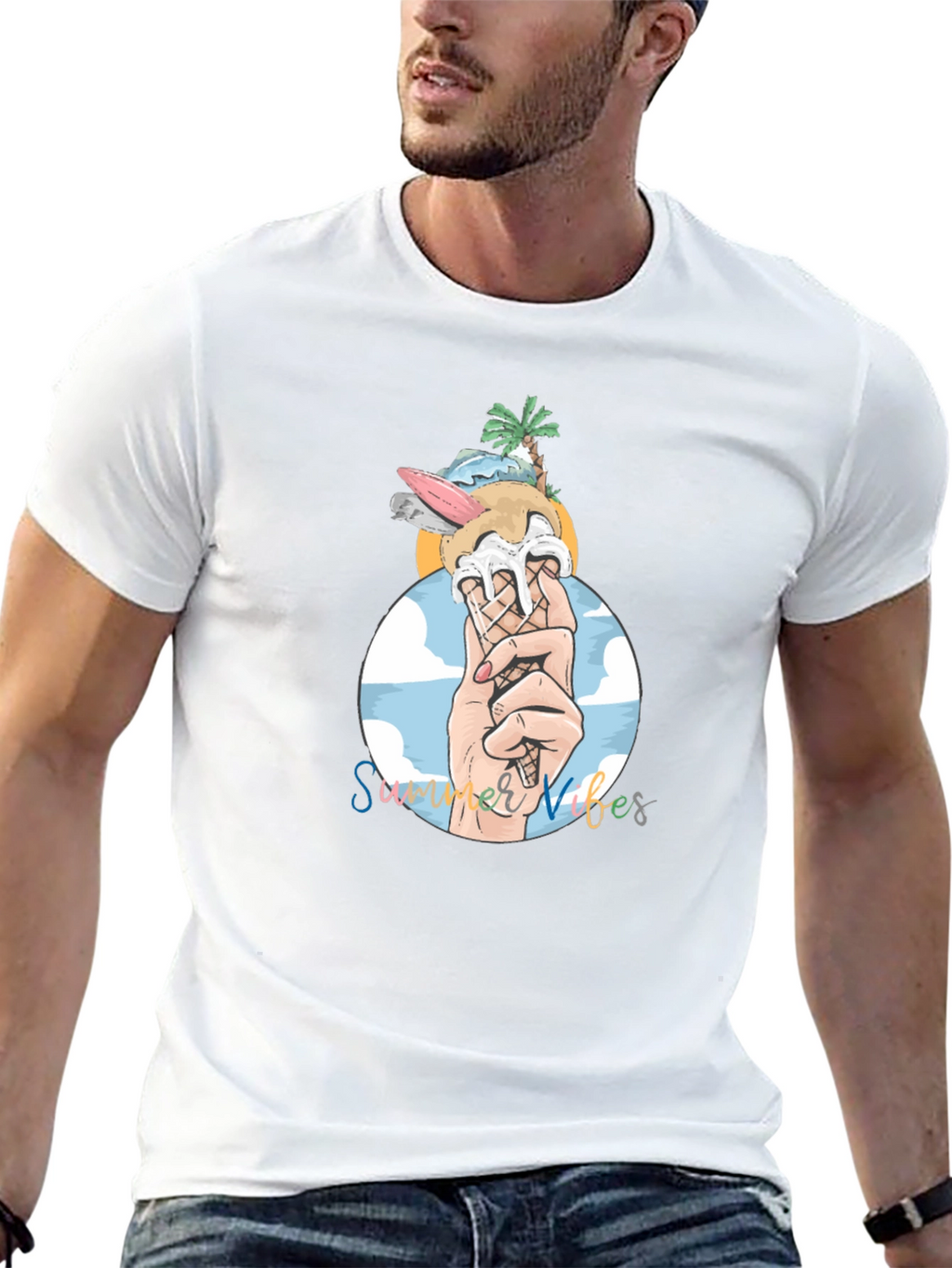 Summer Vibes Graphic T-Shirt - Relaxed Fit