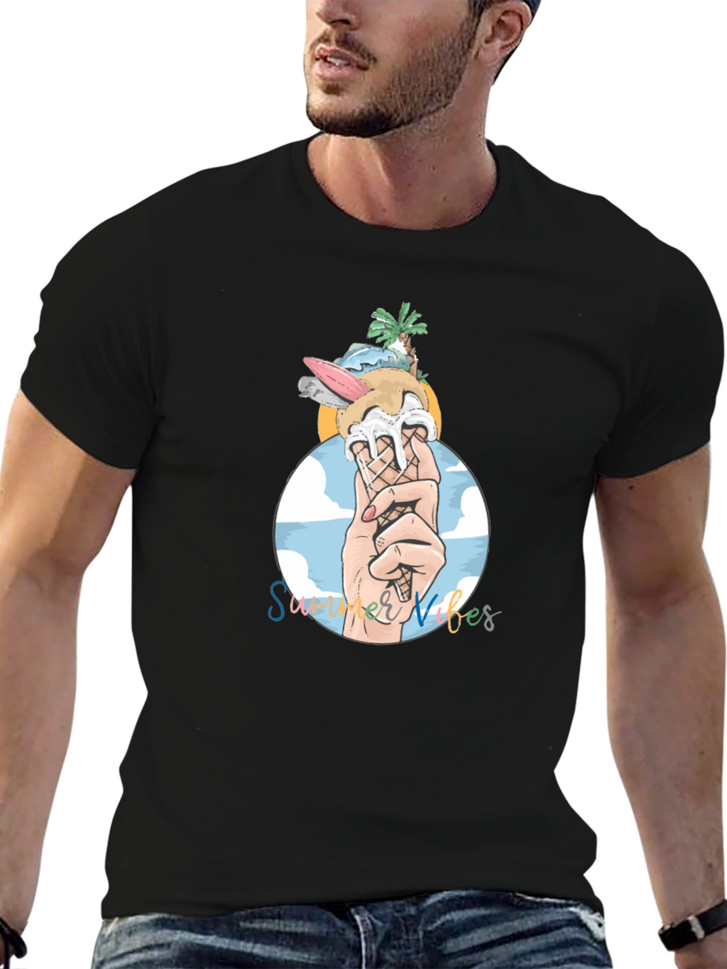 Summer Vibes Graphic T-Shirt - Relaxed Fit