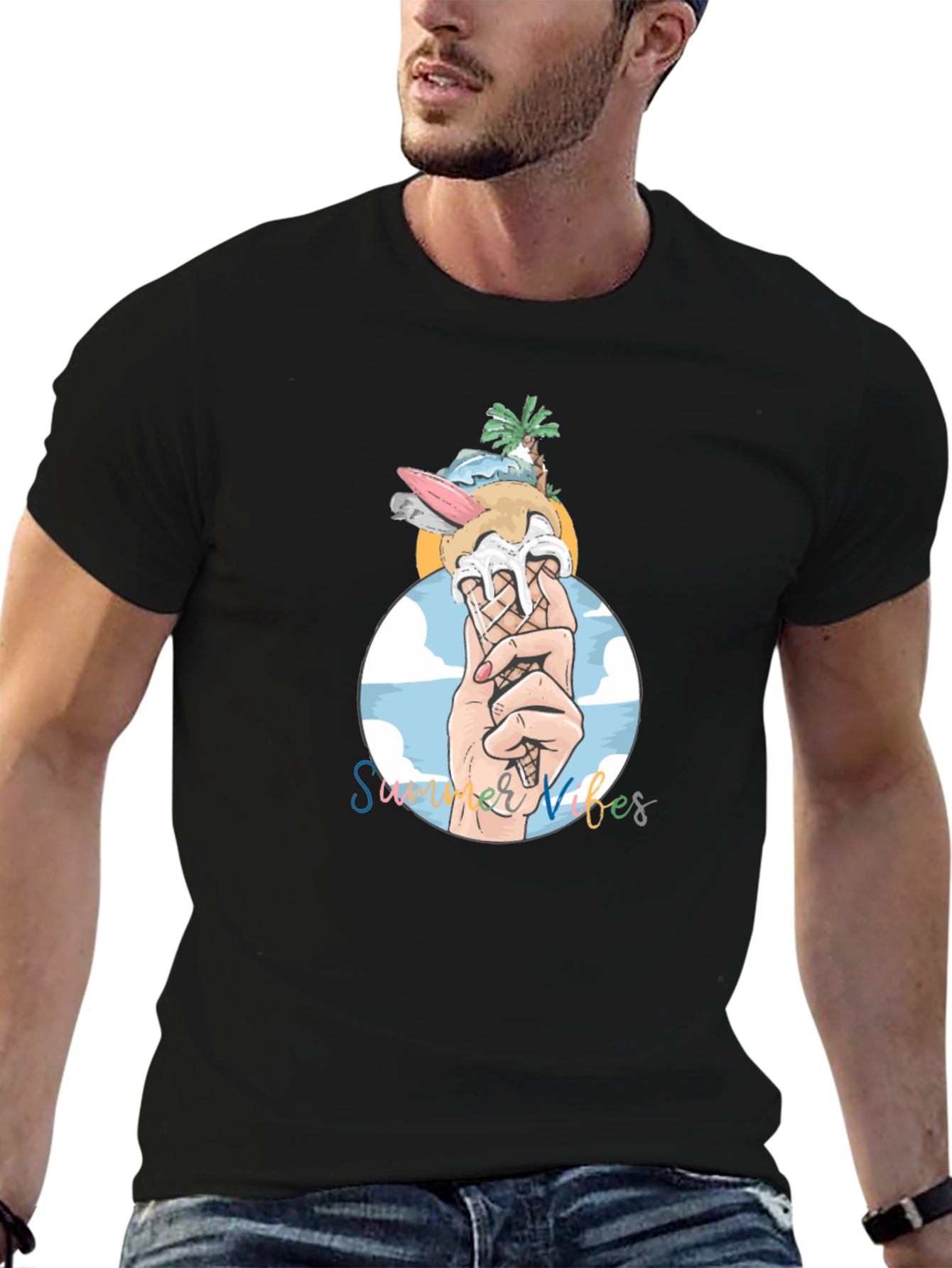 Summer Vibes Graphic T-Shirt - Relaxed Fit