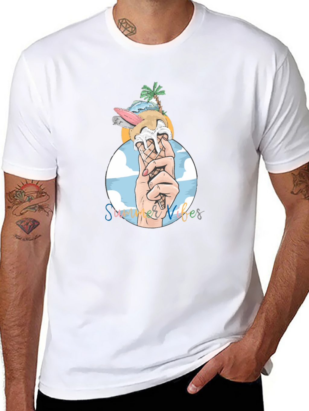 Summer Vibes Graphic T-Shirt - Relaxed Fit