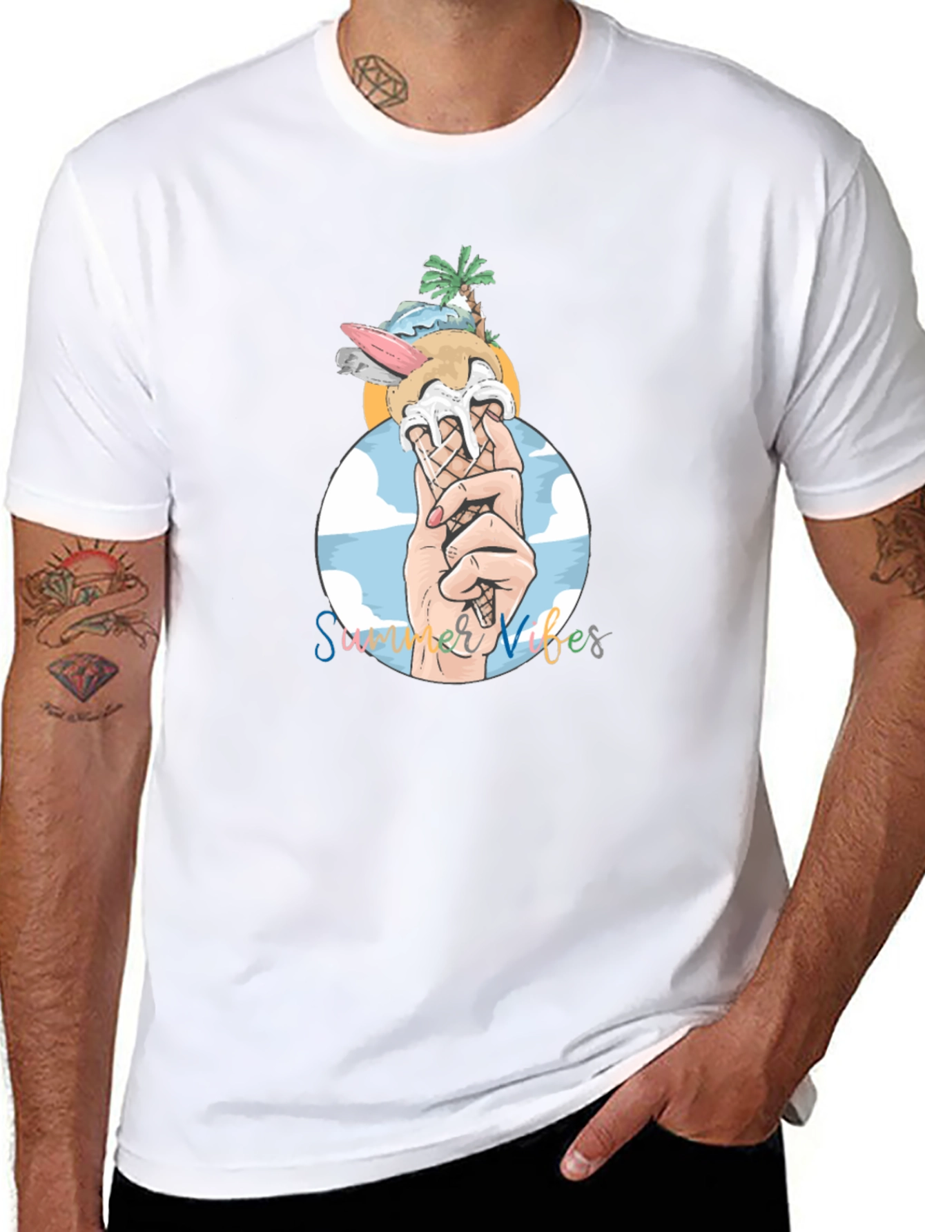 Summer Vibes Graphic T-Shirt - Relaxed Fit