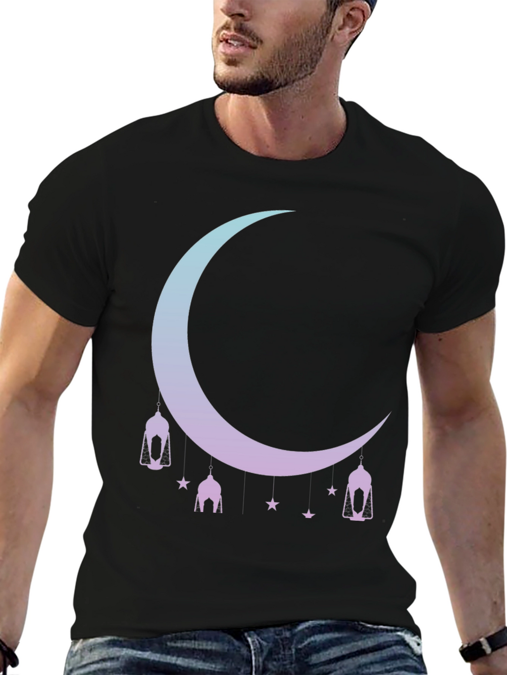 Ramadan Crescent Moon Graphic Tee