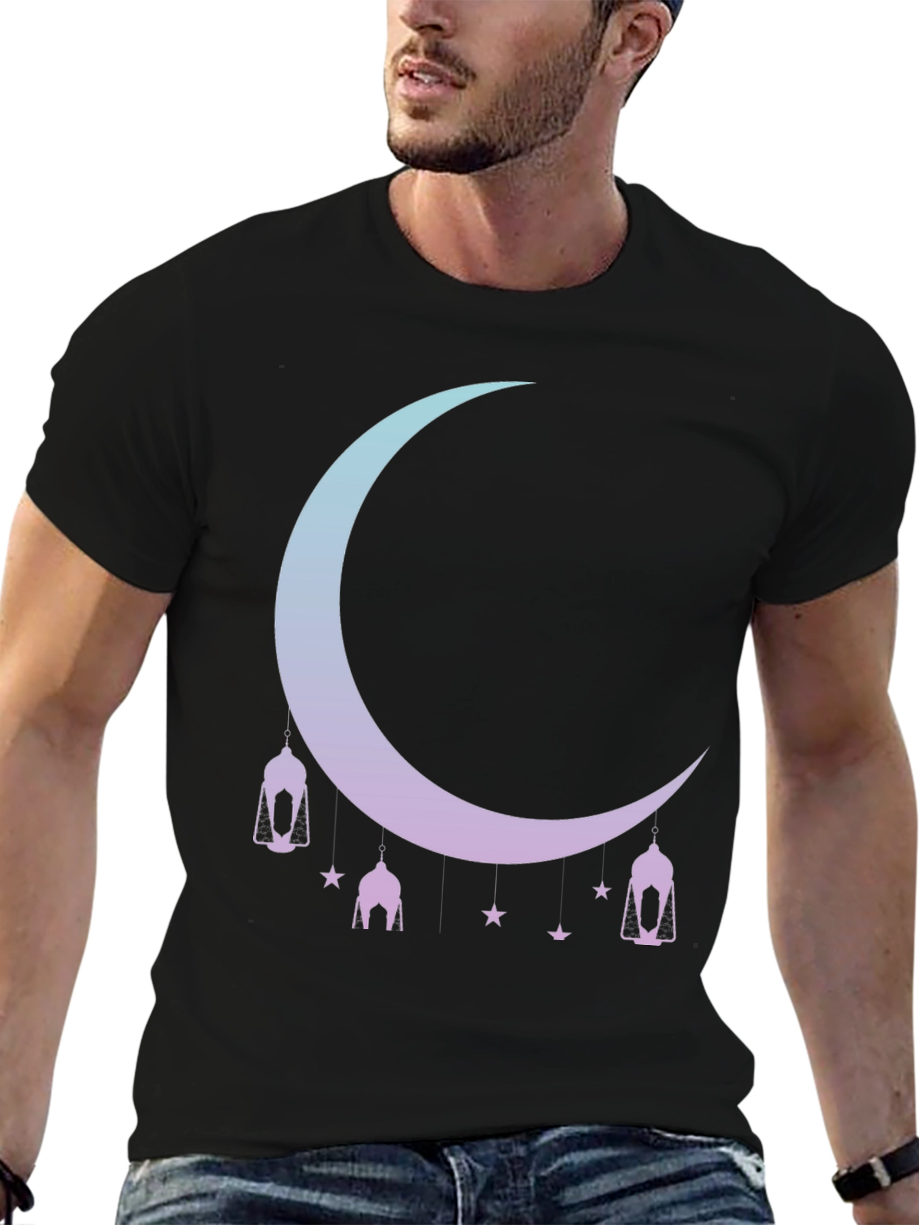 Ramadan Crescent Moon Graphic Tee