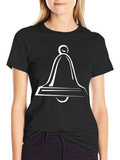 Classic Bell Graphic Black T-Shirt