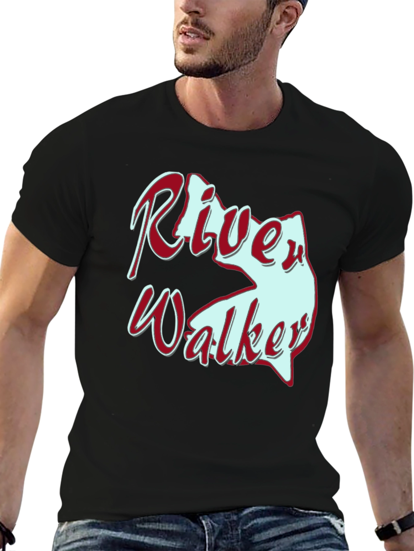 River Walker Novelty Graphic T-Shirt