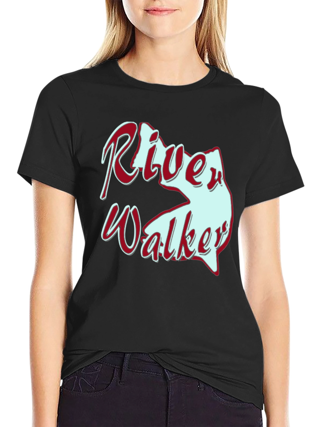 River Walker Novelty Graphic T-Shirt