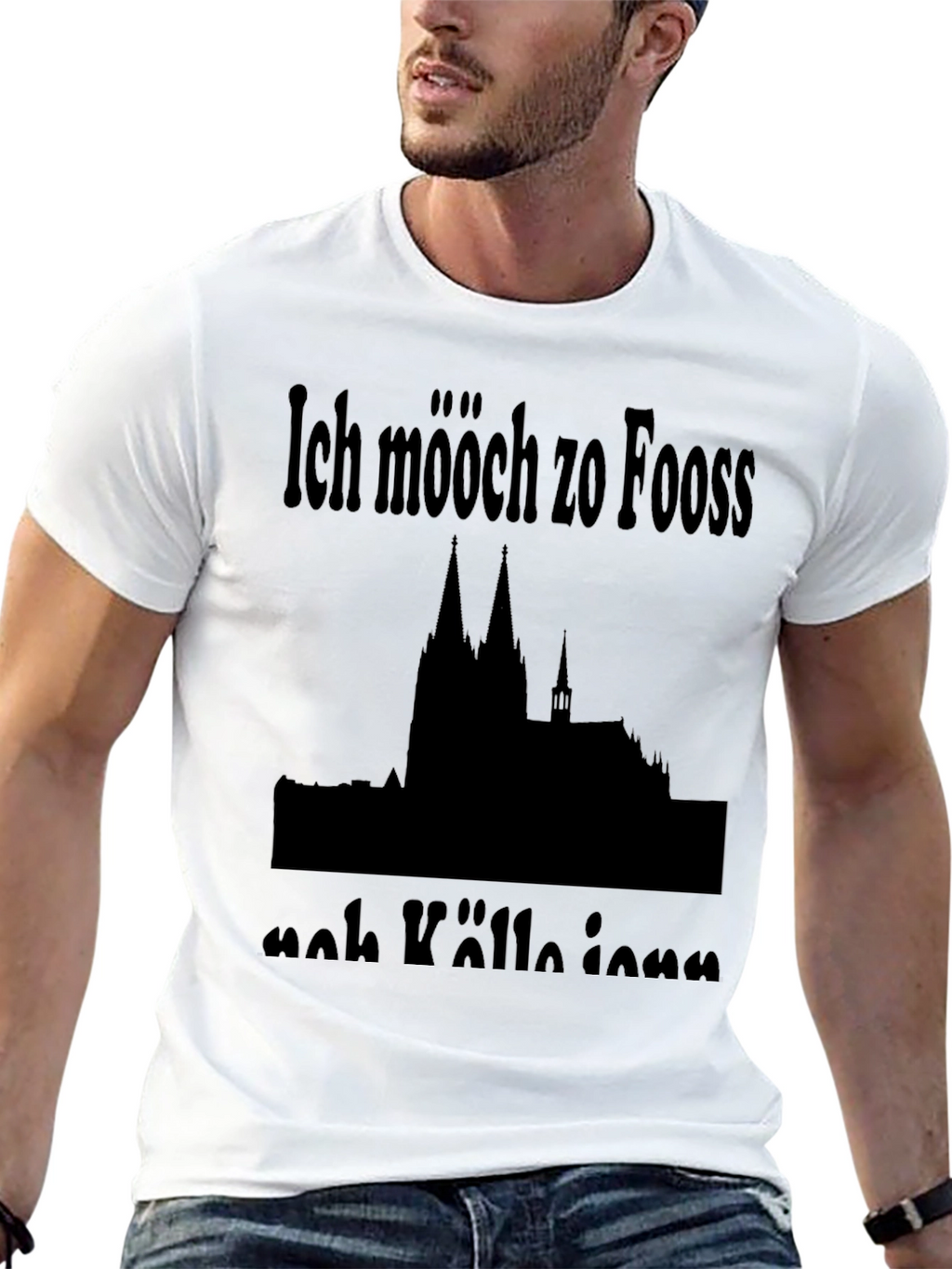 Ich mööch zo Fooss nah Kölle ienn T-Shirt
