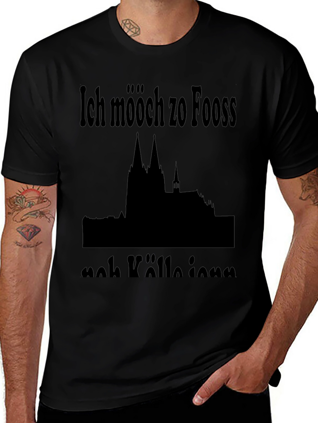Ich mööch zo Fooss nah Kölle ienn T-Shirt