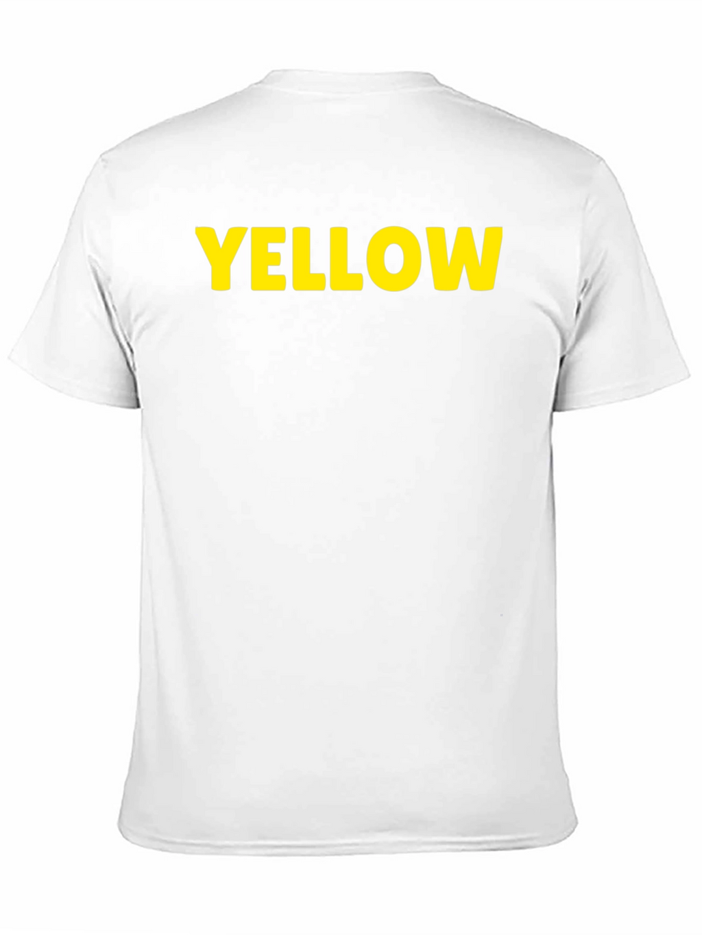 Yellow Print Black T-Shirt - Casual Cotton Tee