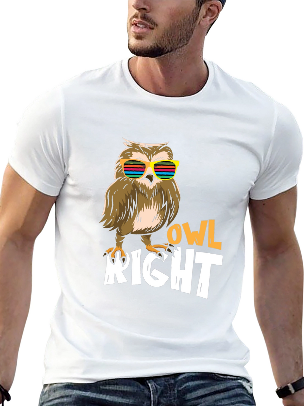 Cool Owl Right T-Shirt
