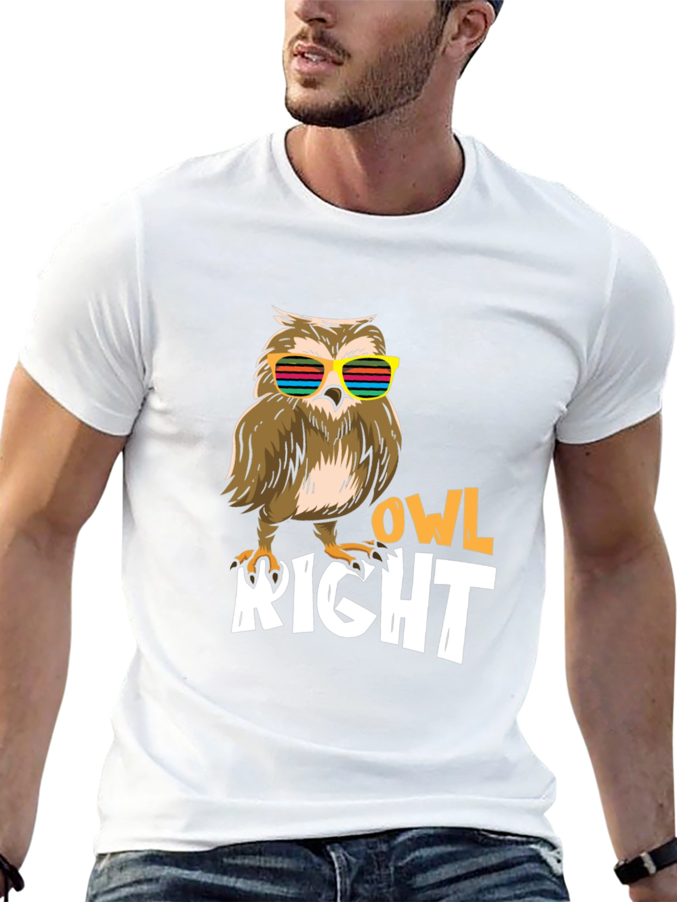 Cool Owl Right T-Shirt