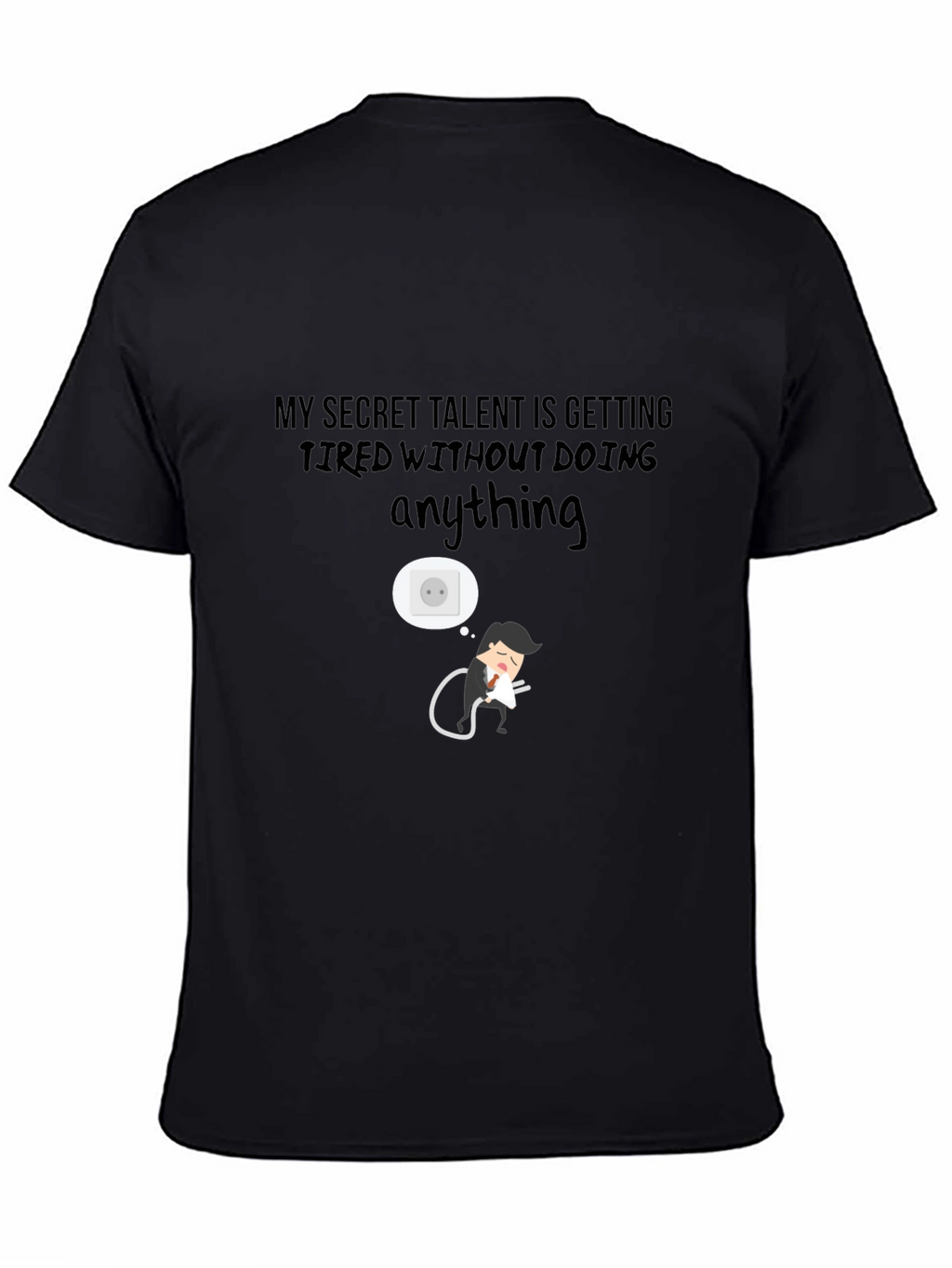Secret Talent Funny Graphic Tee - Black