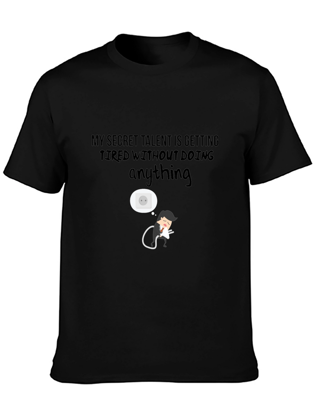 Secret Talent Funny Graphic Tee - Black