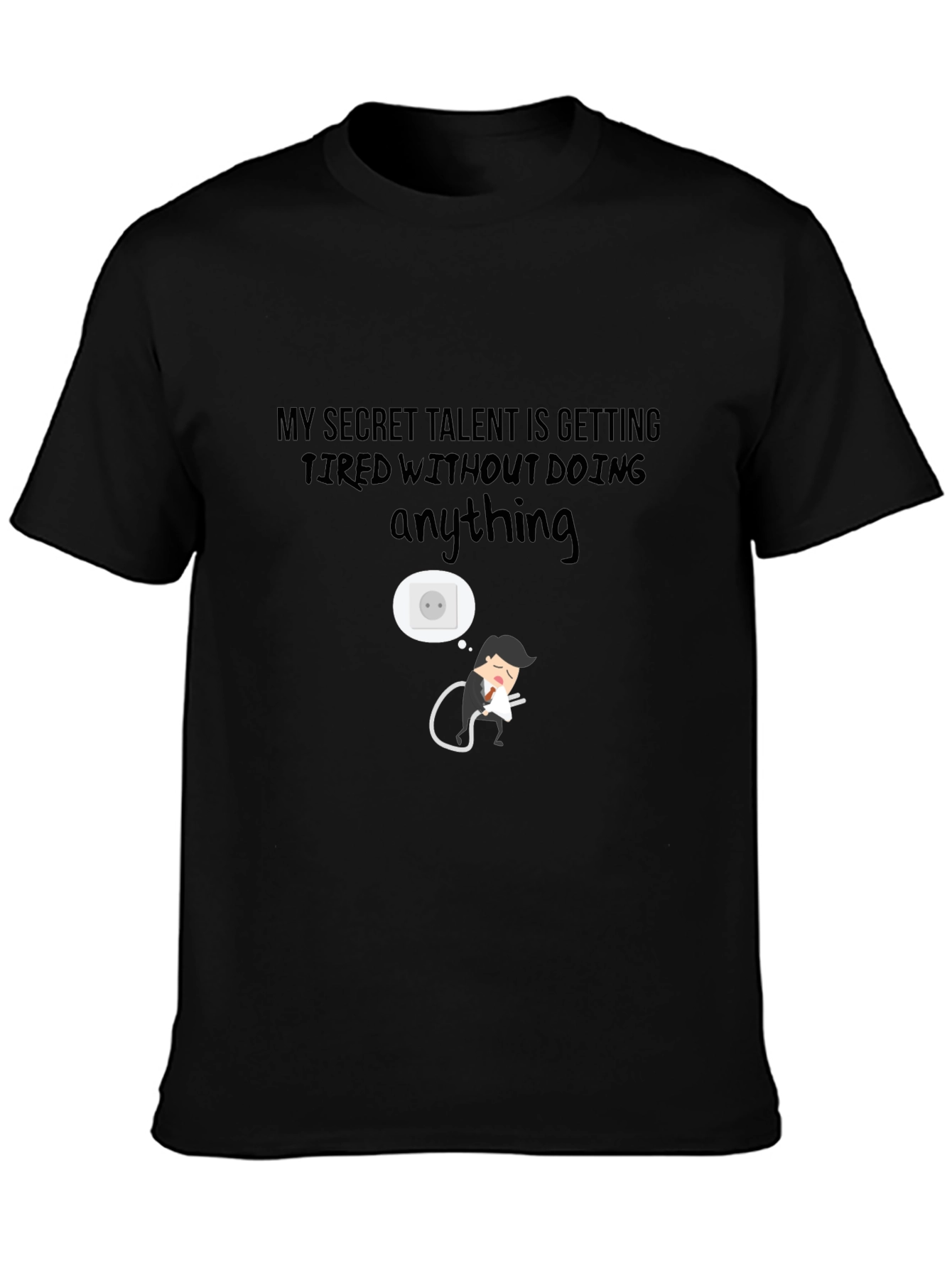 Secret Talent Funny Graphic Tee - Black