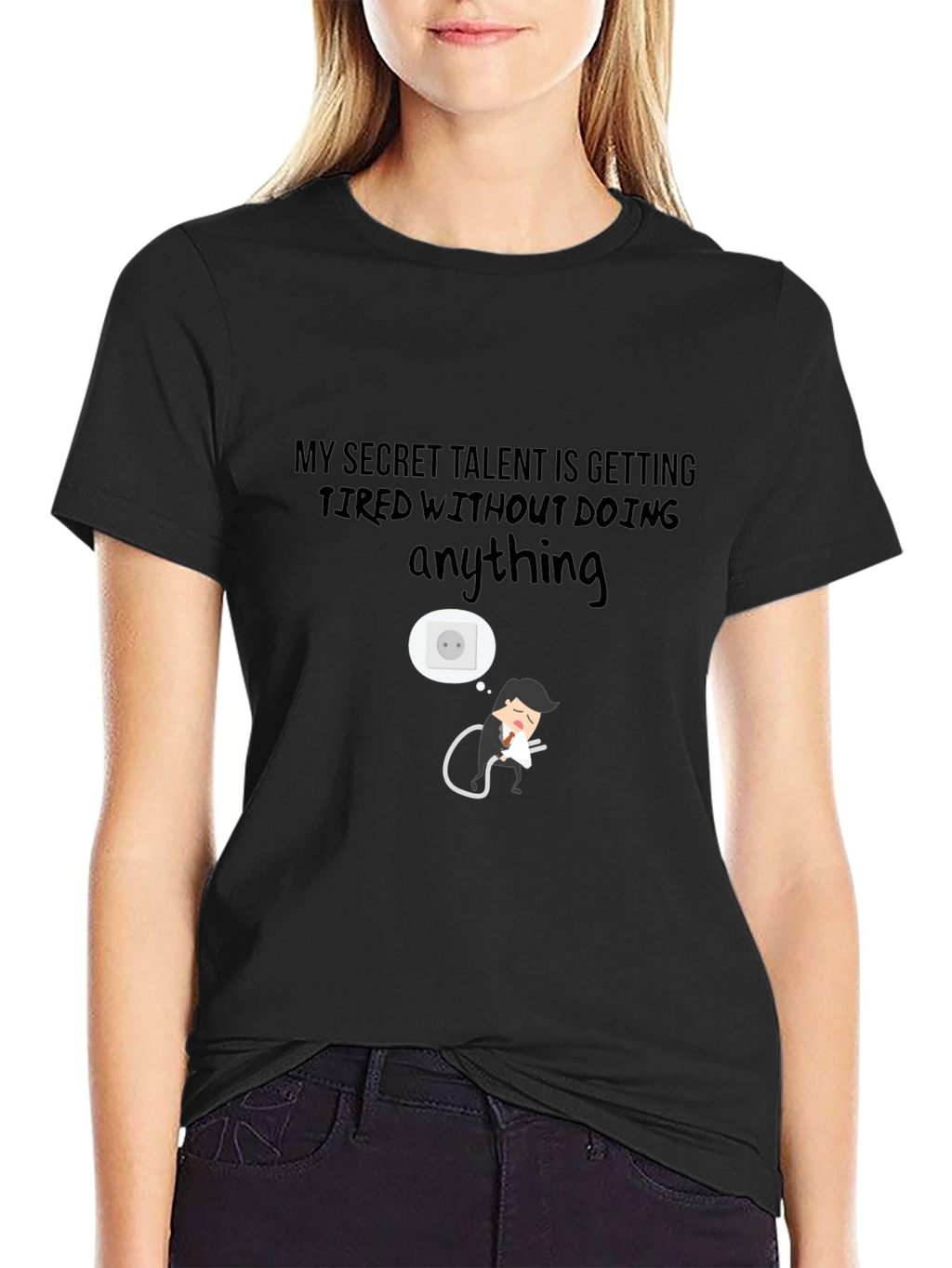 Secret Talent Funny Graphic Tee - Black
