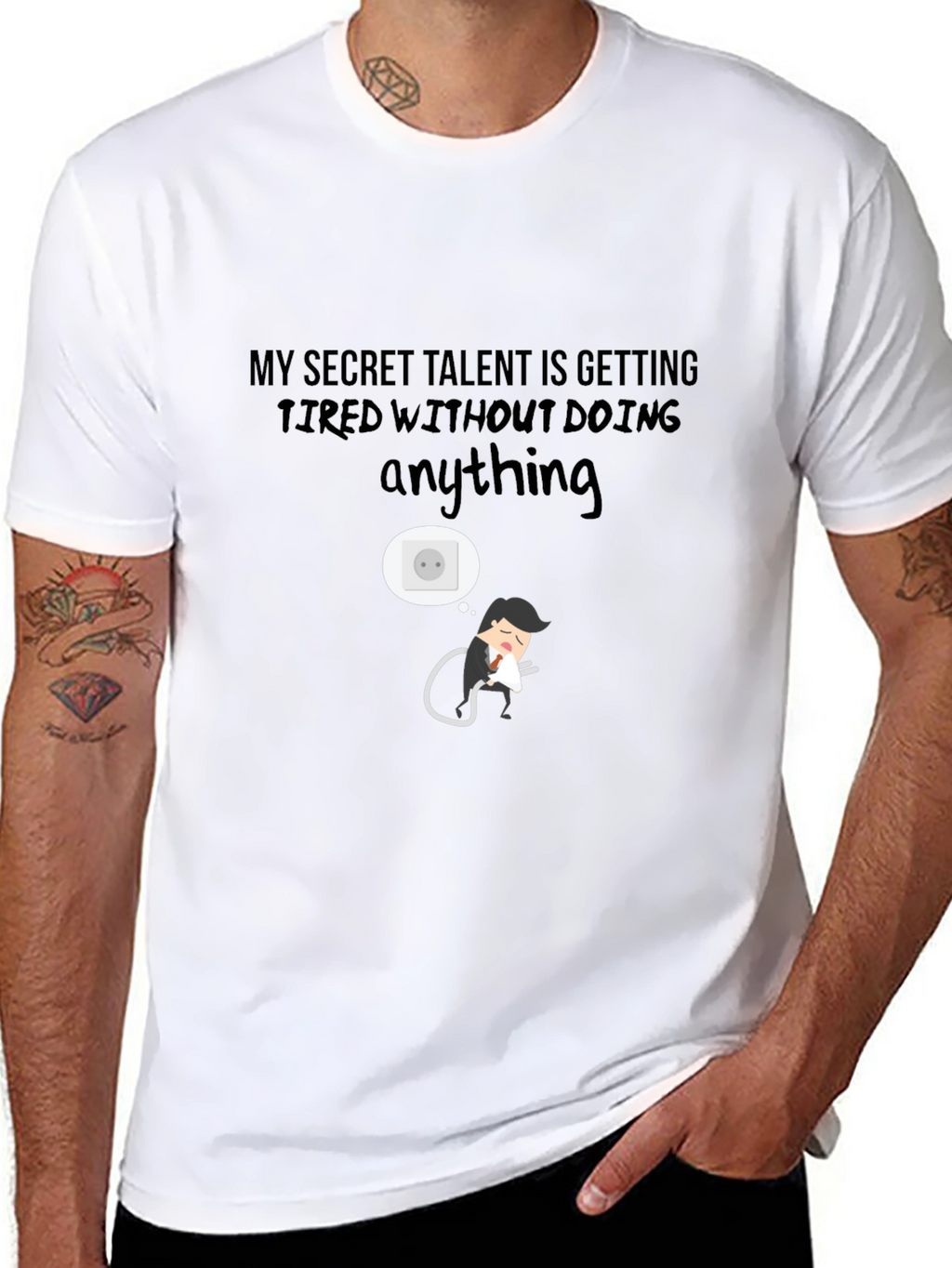 Secret Talent Funny Graphic Tee - Black