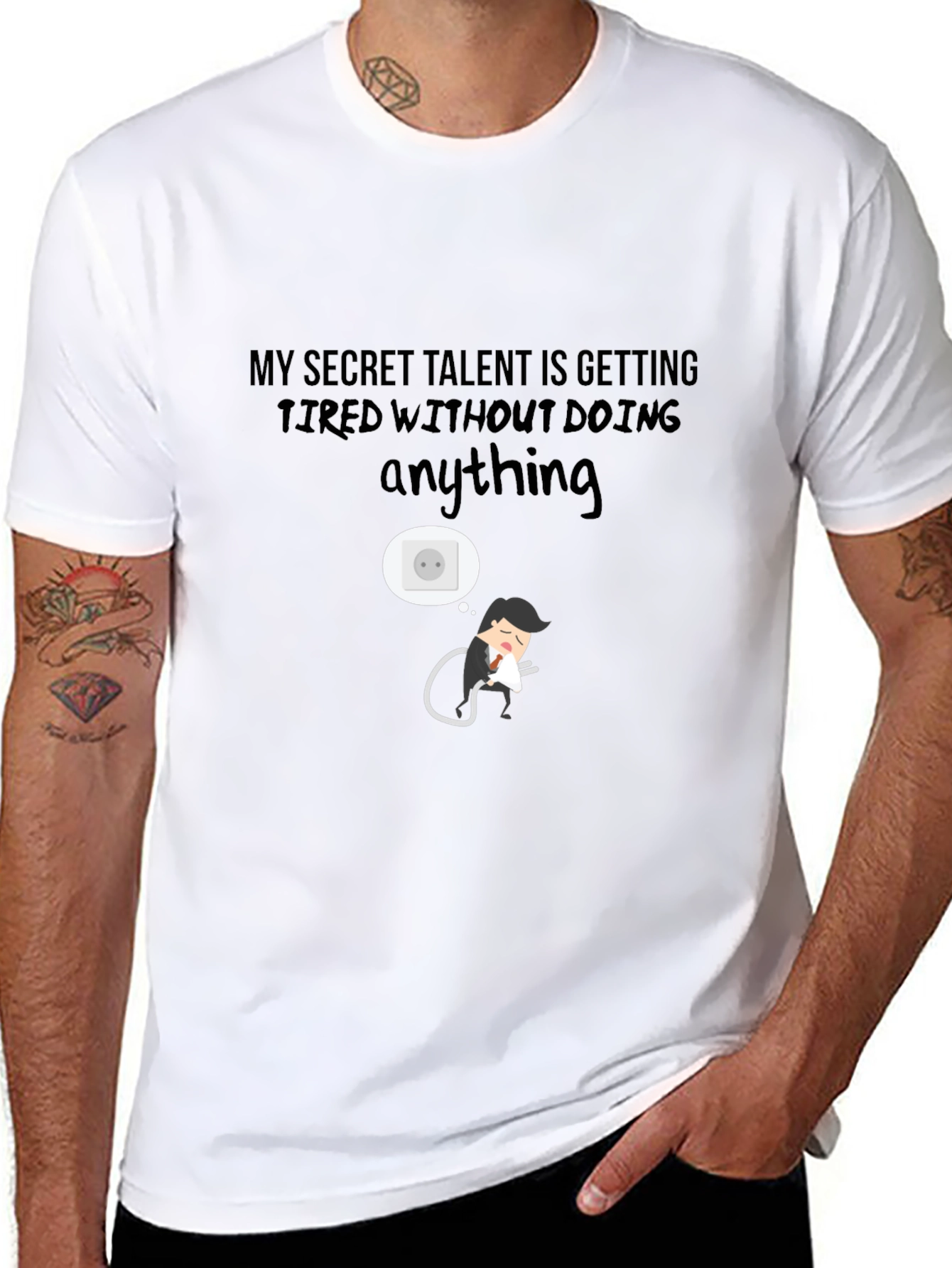 Secret Talent Funny Graphic Tee - Black