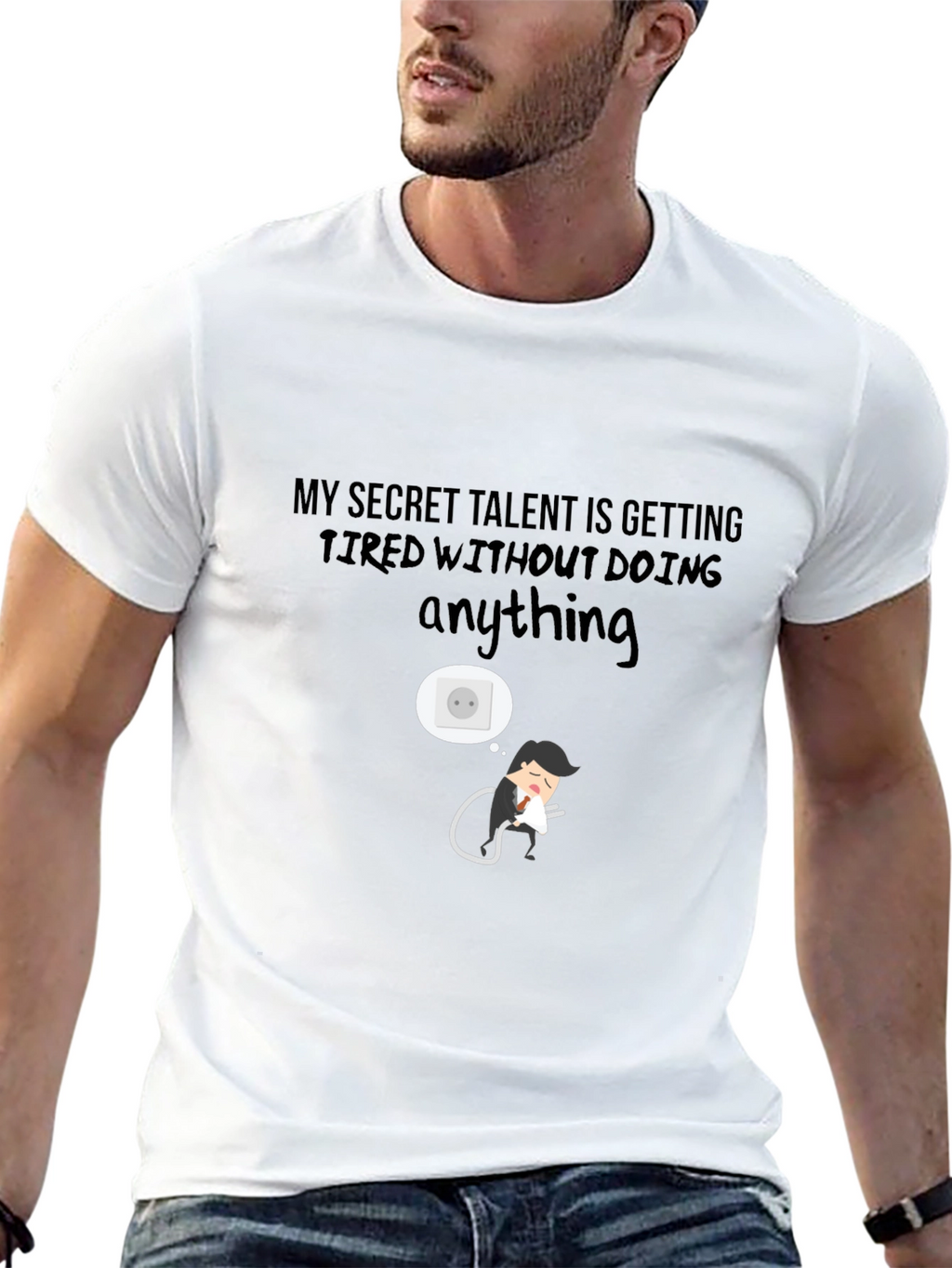 Secret Talent Funny Graphic Tee - Black