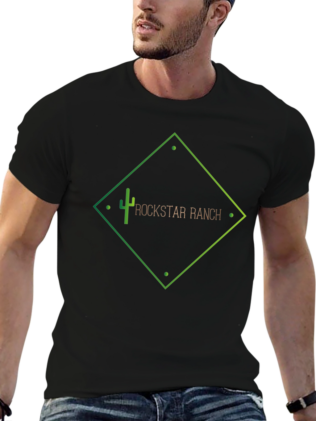 Rockstar Ranch Black Graphic Tee