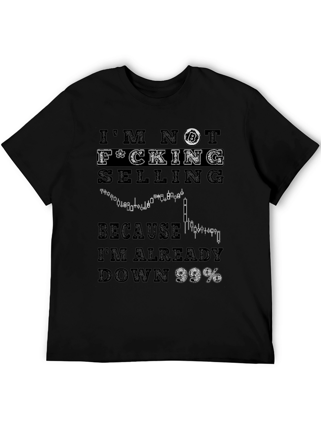 Bitcoin Down 99% Graphic T-Shirt