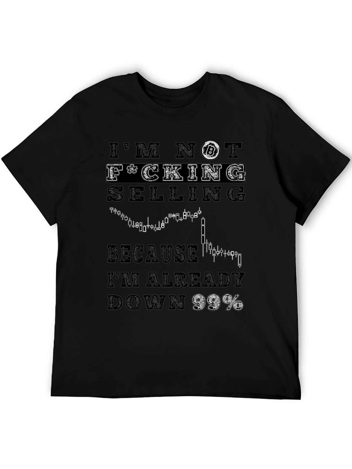 Bitcoin Down 99% Graphic T-Shirt