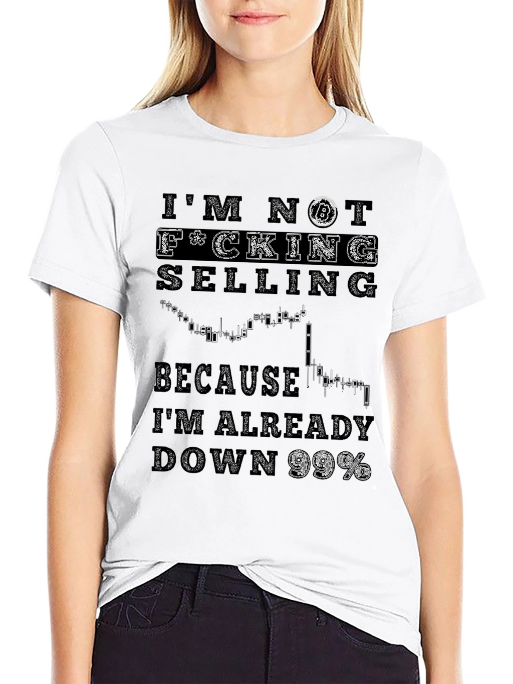 Bitcoin Down 99% Graphic T-Shirt