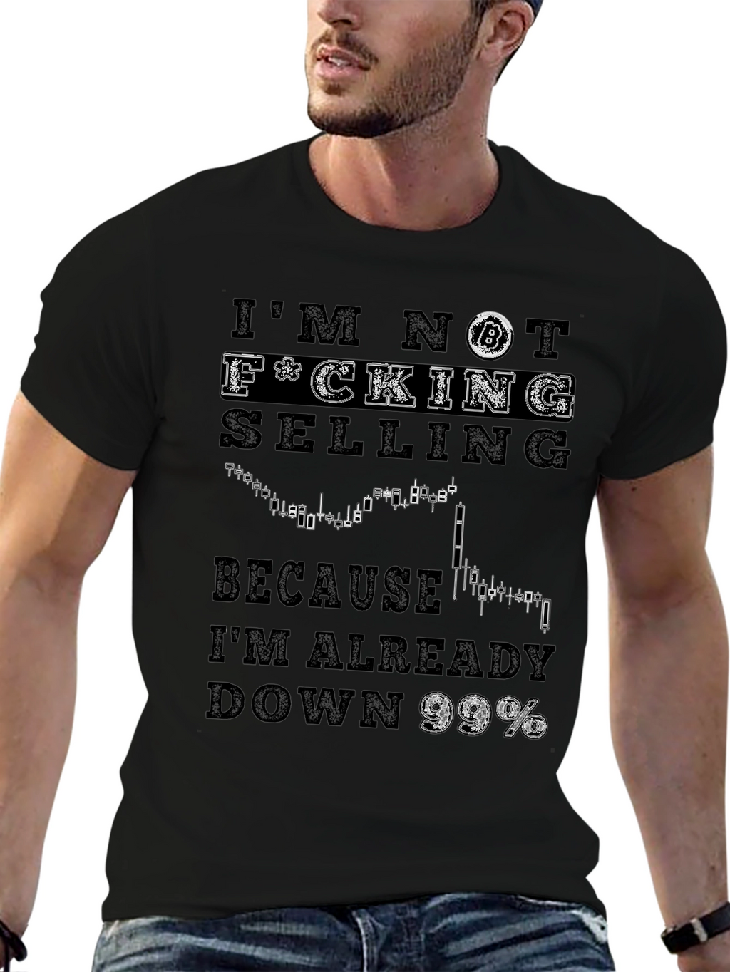 Bitcoin Down 99% Graphic T-Shirt