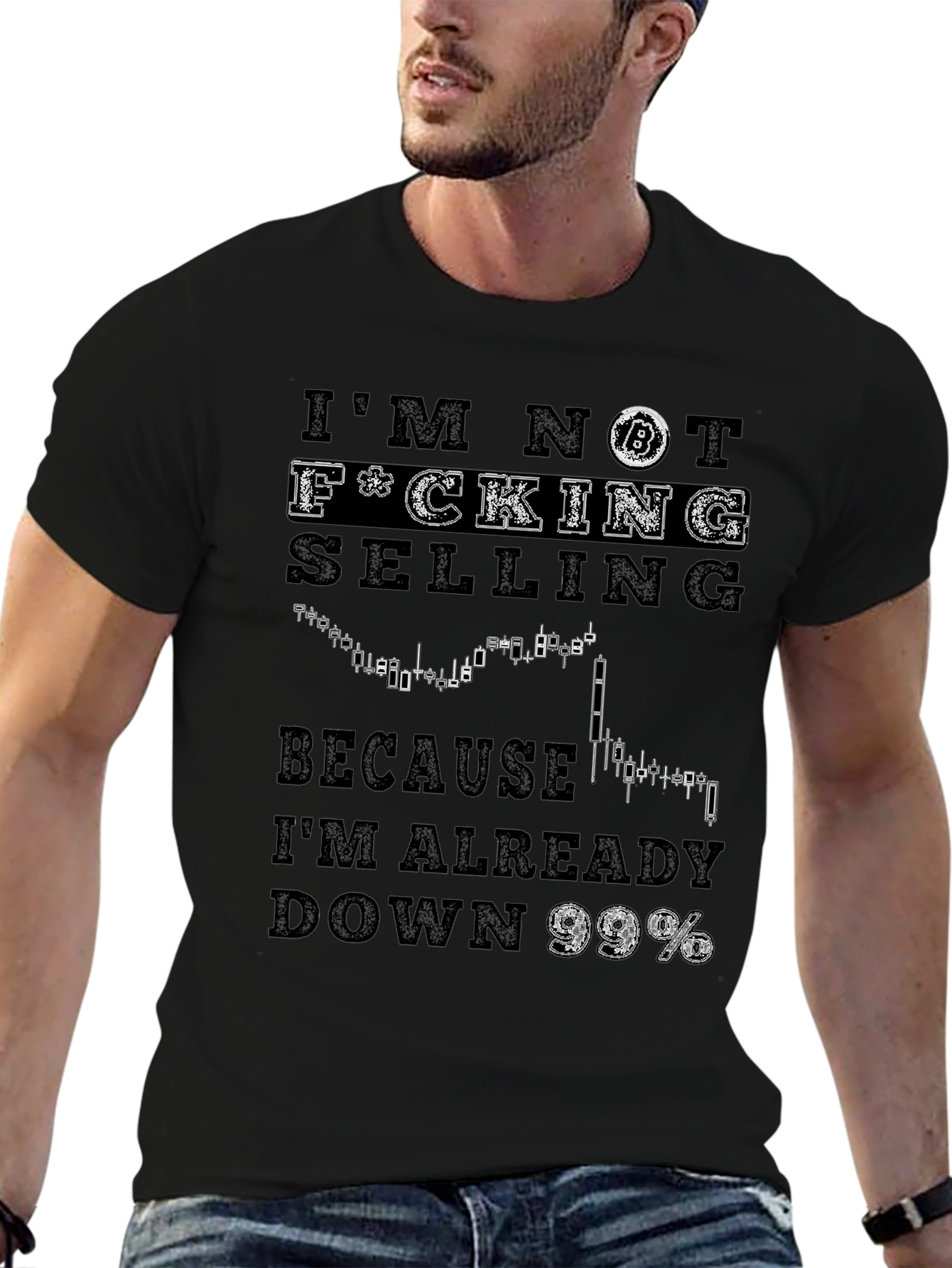 Bitcoin Down 99% Graphic T-Shirt