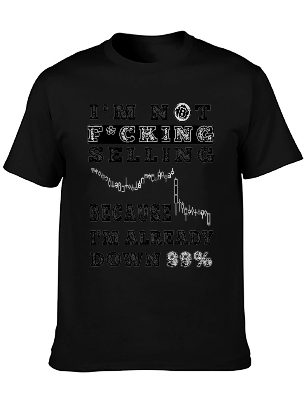 Bitcoin Down 99% Graphic T-Shirt
