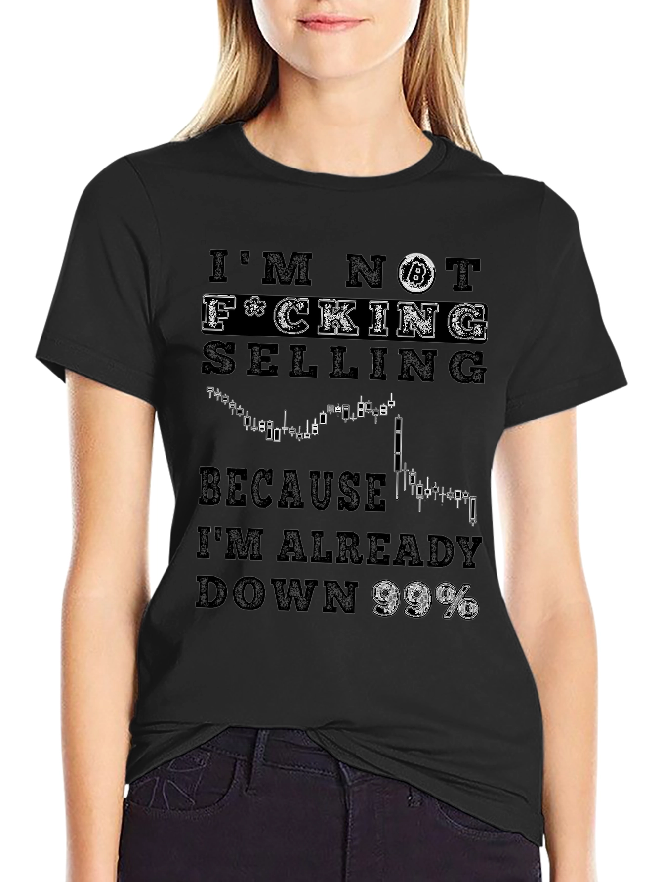 Bitcoin Down 99% Graphic T-Shirt