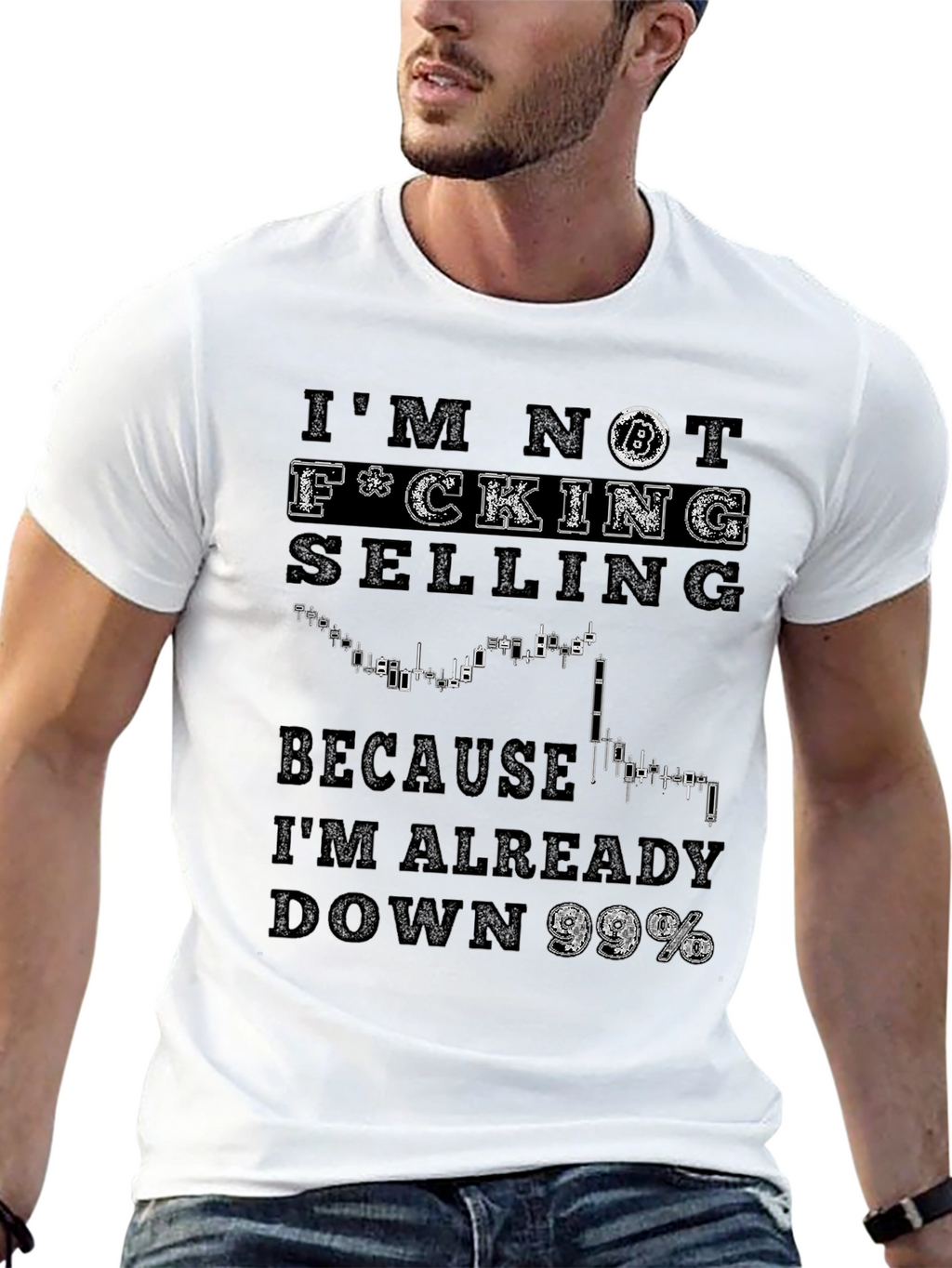 Bitcoin Down 99% Graphic T-Shirt