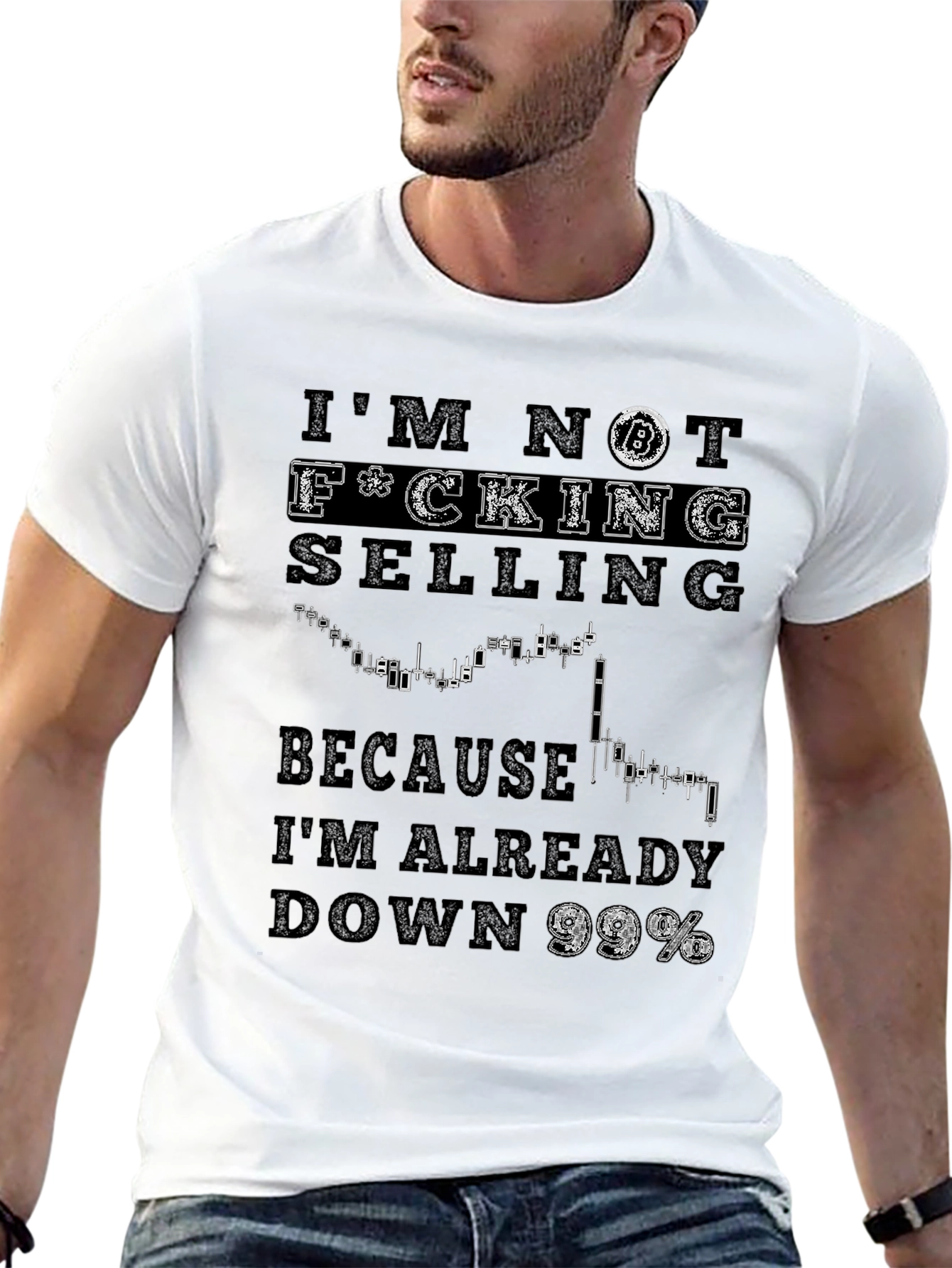 Bitcoin Down 99% Graphic T-Shirt