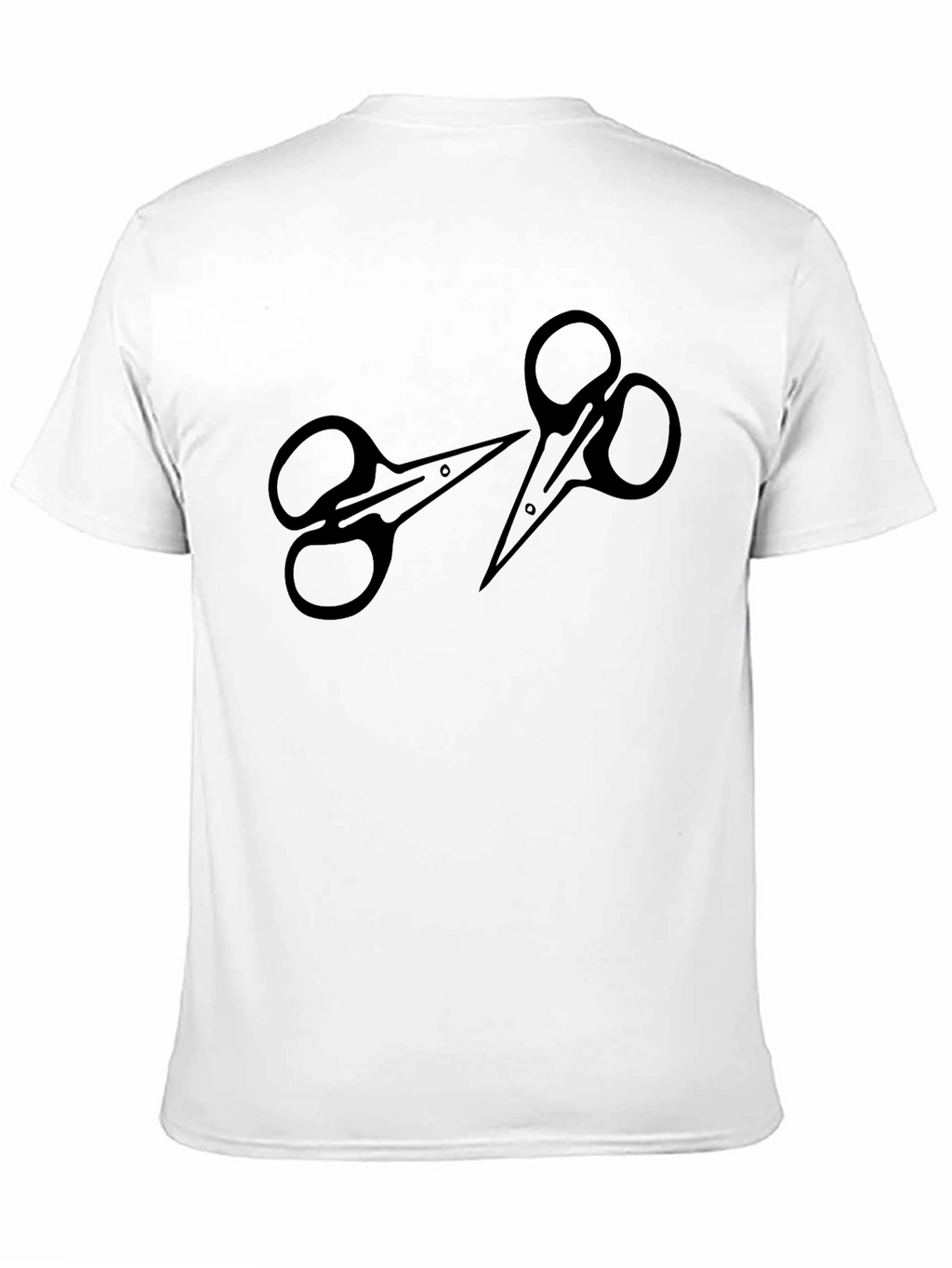 Scissors Graphic Black T-Shirt - Stylish & Unique