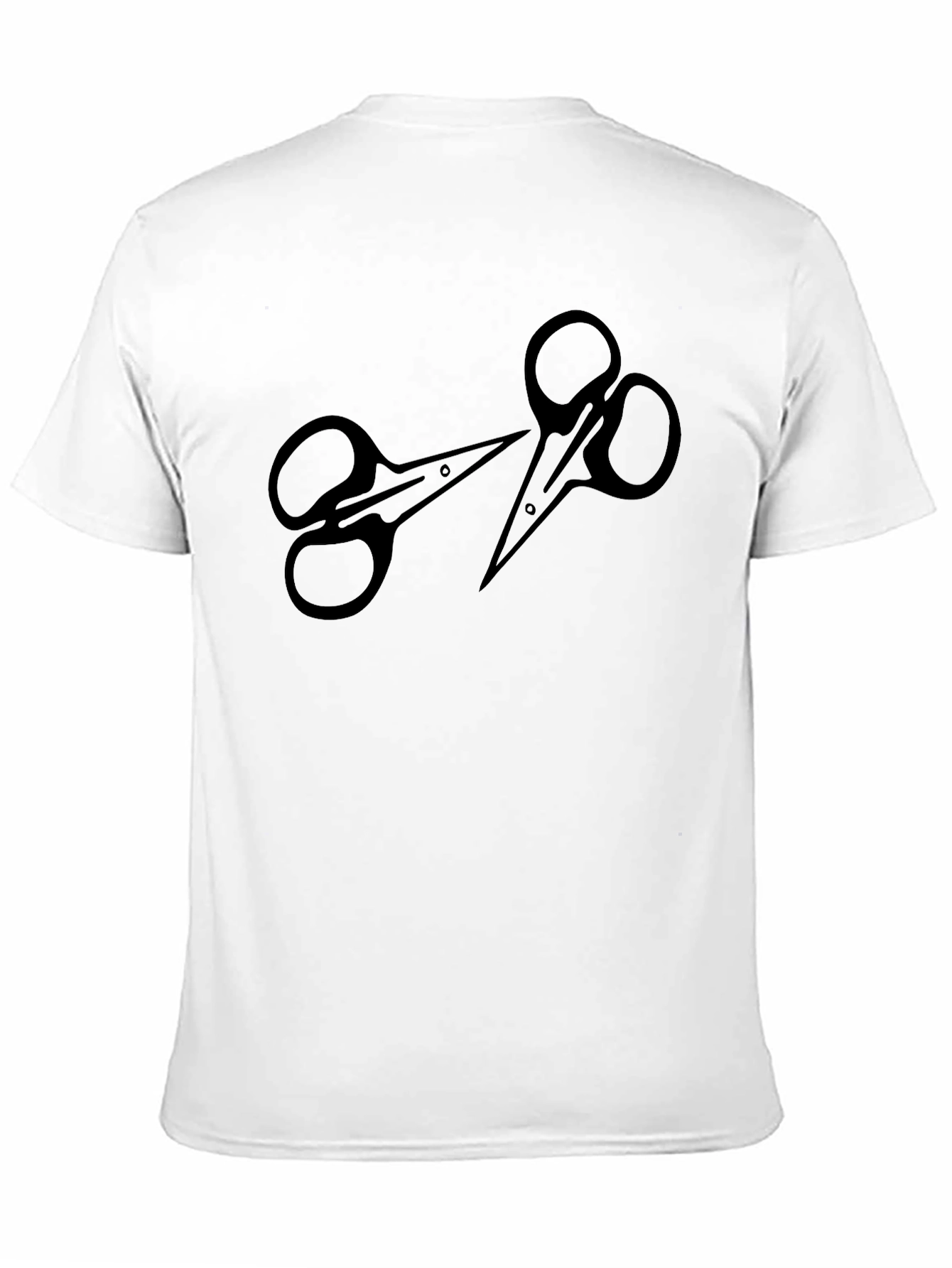 Scissors Graphic Black T-Shirt - Stylish & Unique