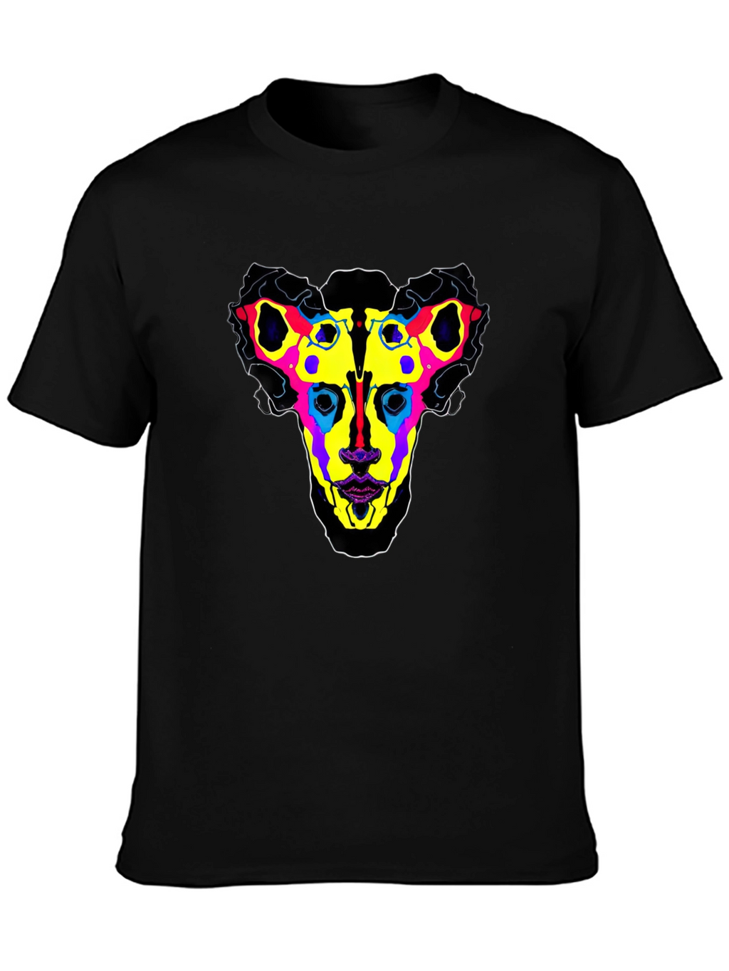 Abstract Geometric Graphic Print Tee