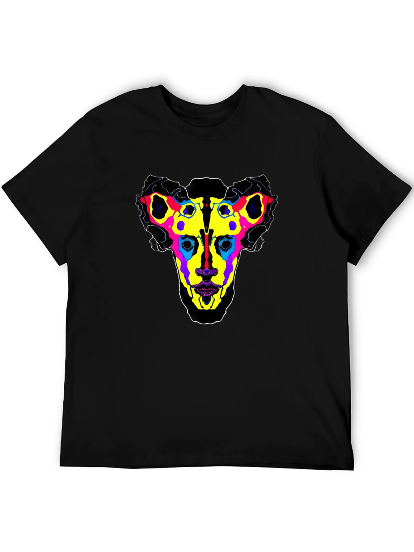 Abstract Geometric Graphic Print Tee