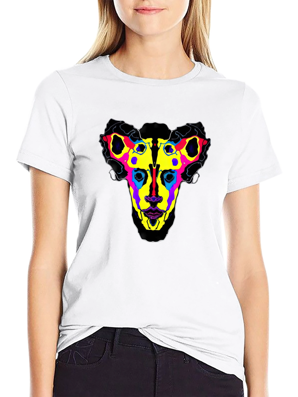 Abstract Geometric Graphic Print Tee