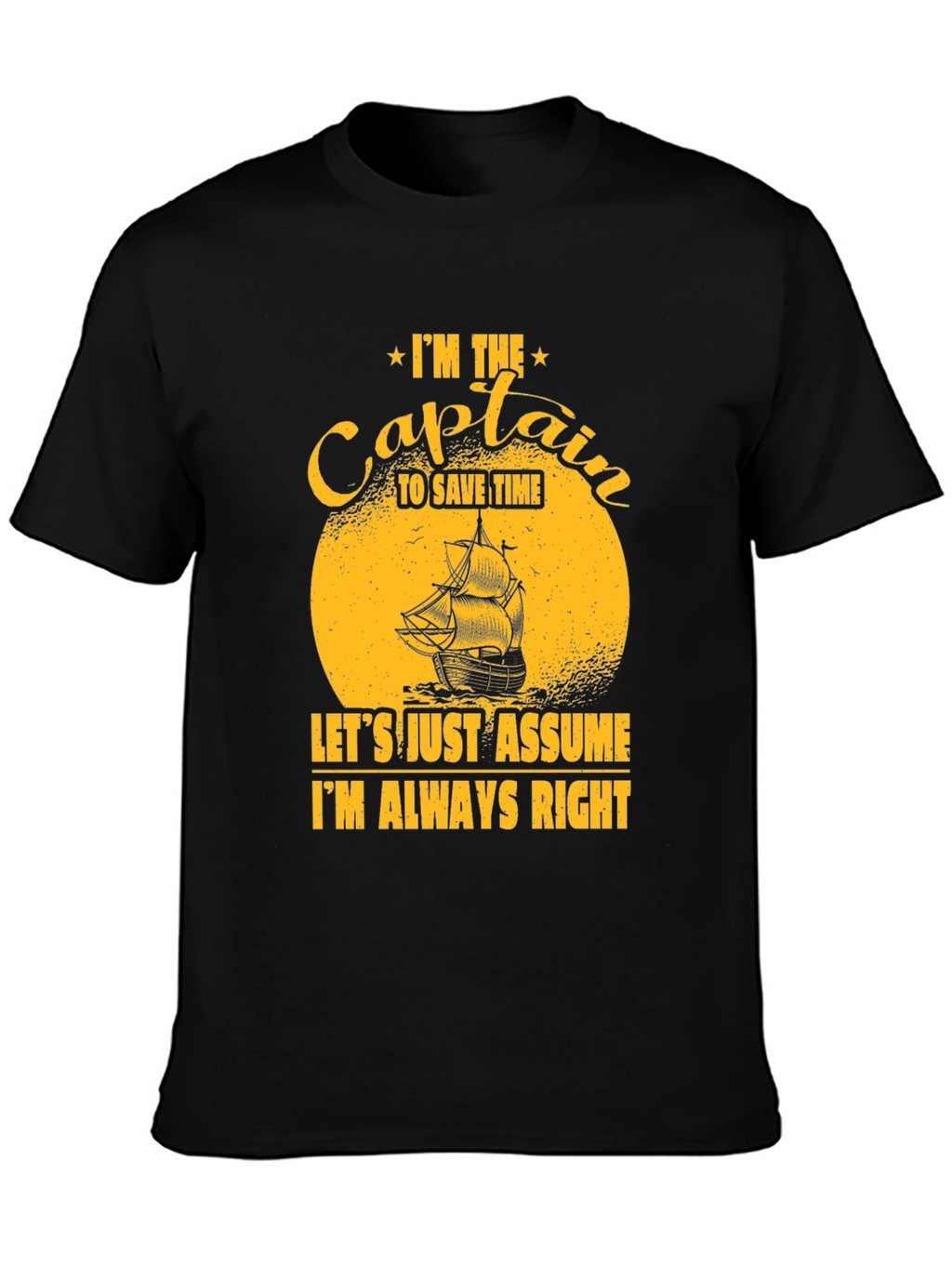 Captain Always Right Graphic T-Shirt