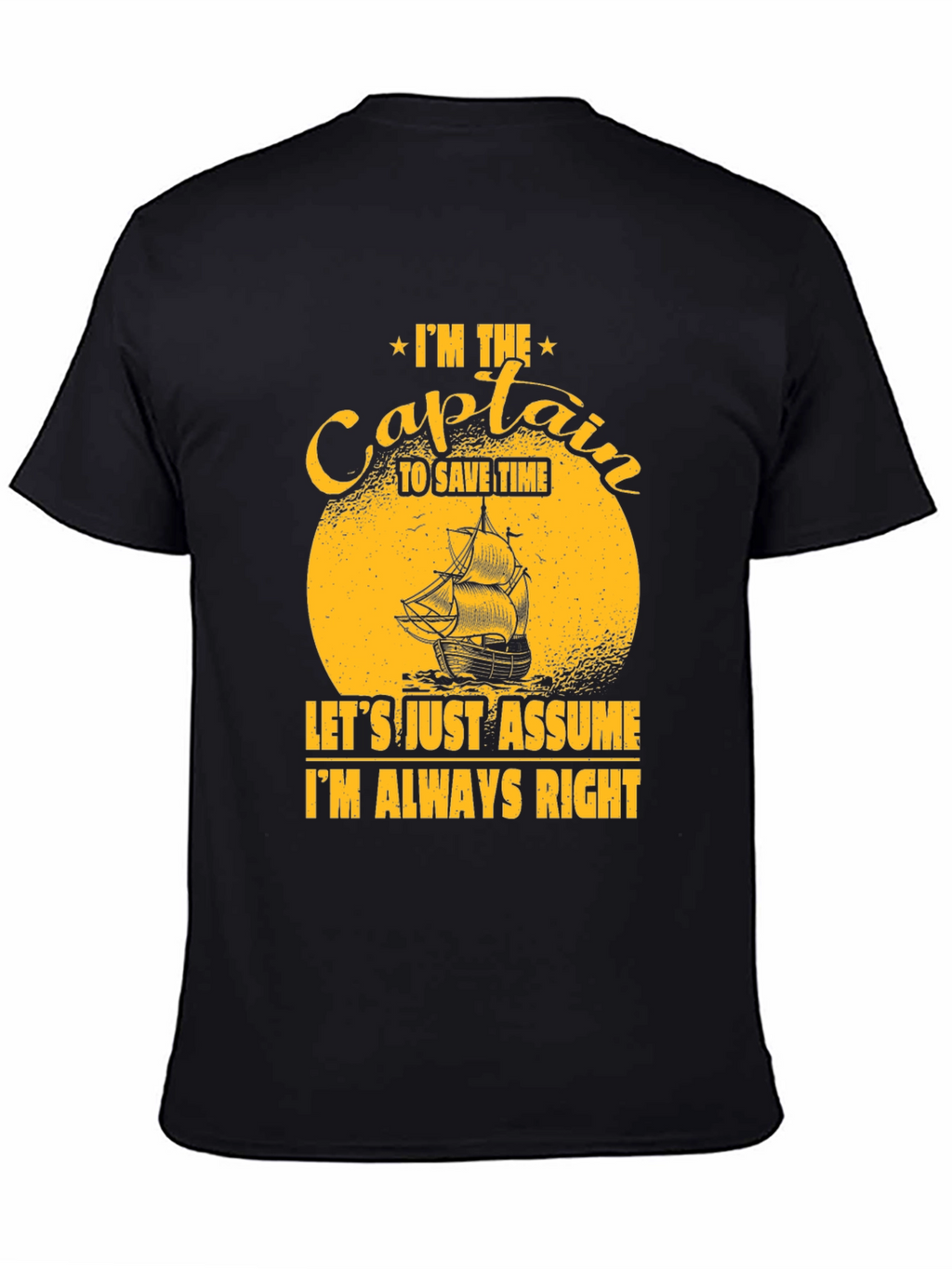 Captain Always Right Graphic T-Shirt