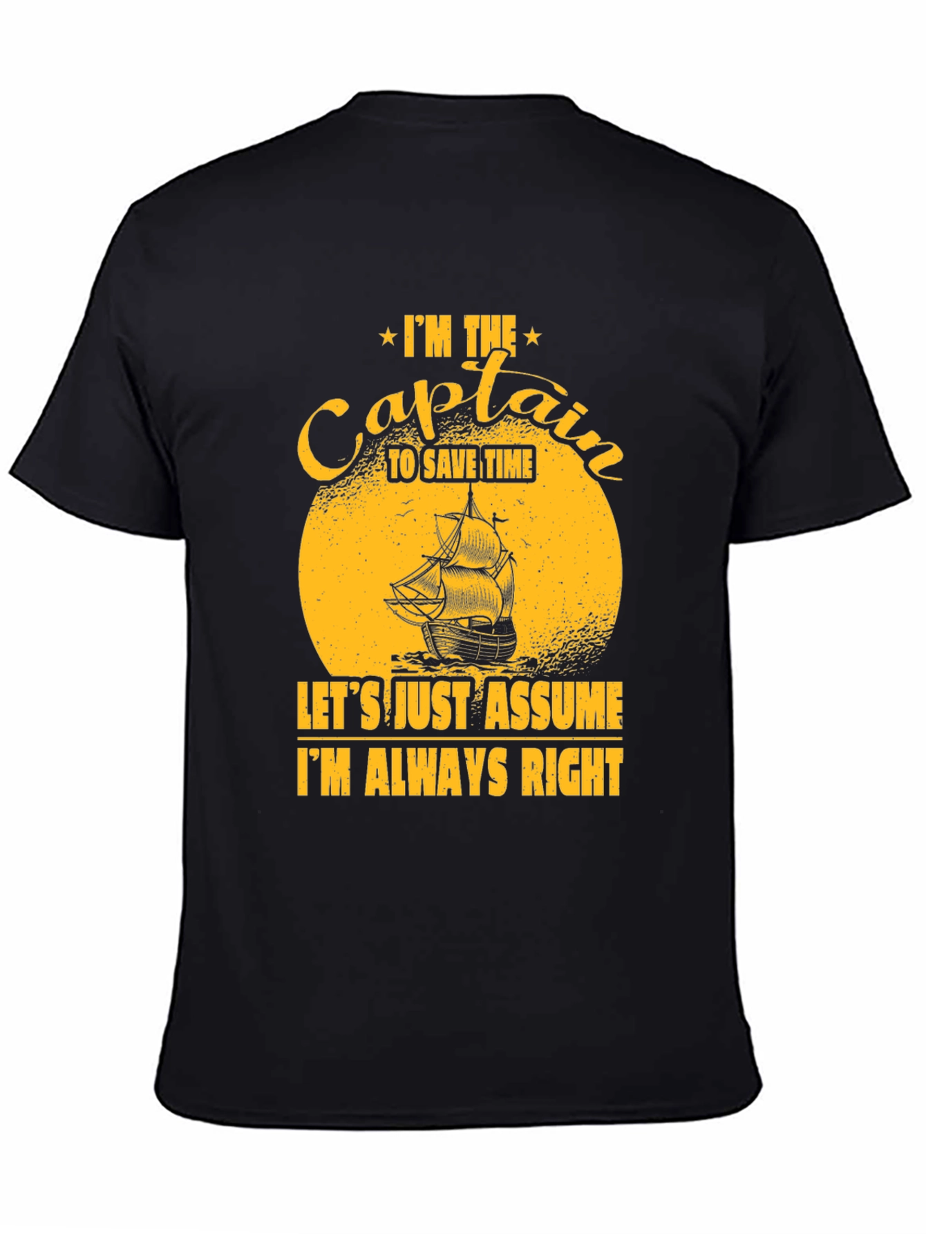 Captain Always Right Graphic T-Shirt